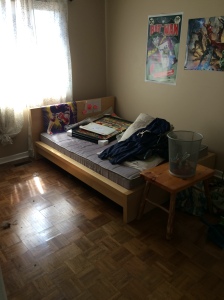 Goodbye, old bedroom!  Has it ever been so clean? 